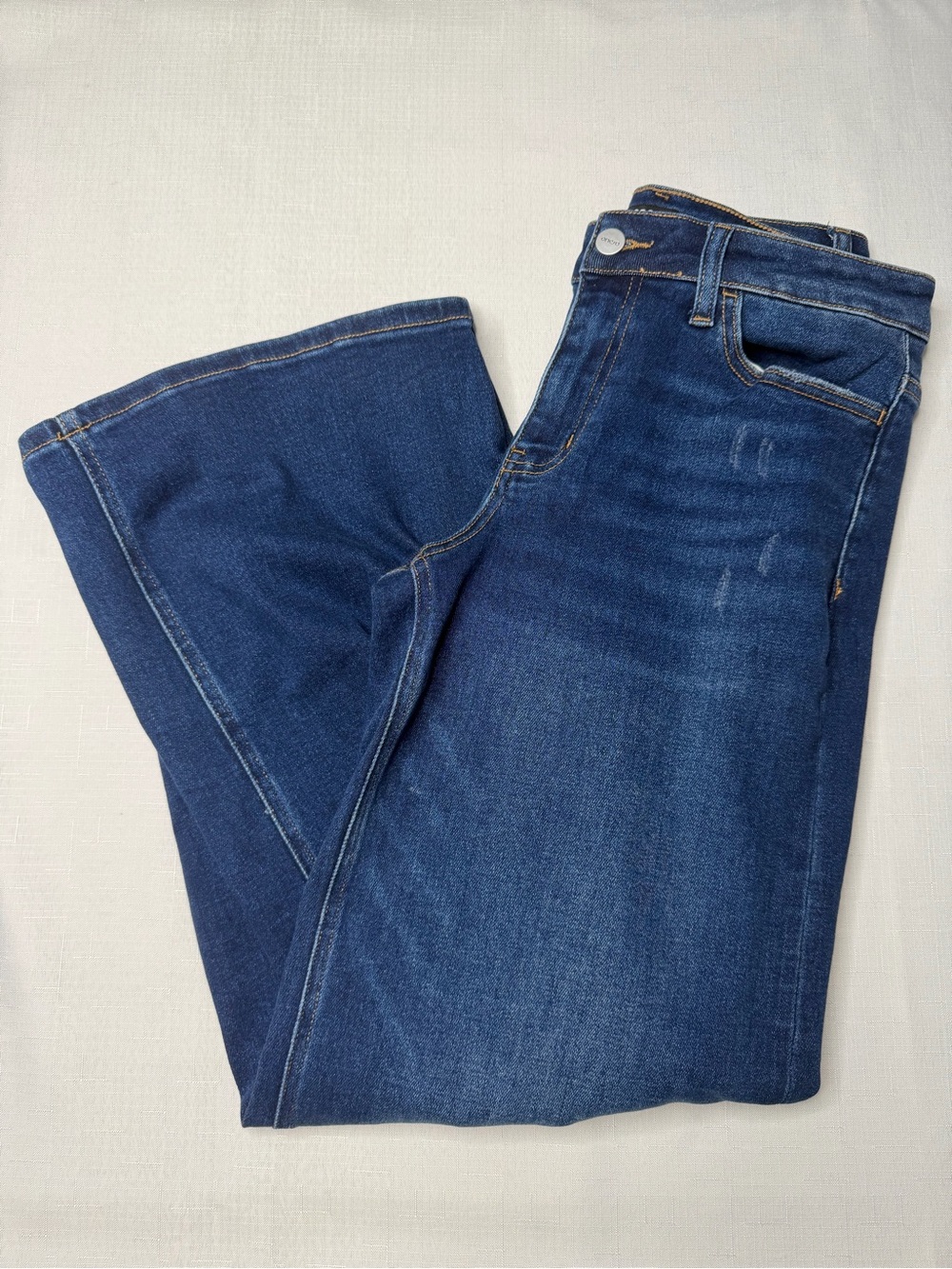 Women’s Oneso mid-low rise baggy wide leg Dark Blue Denim Jeans size 29